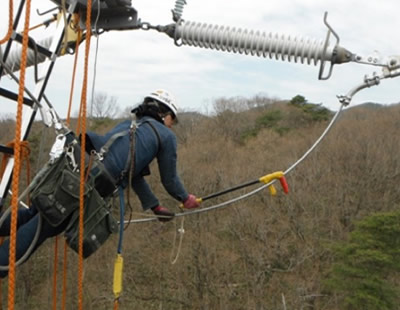 送電線完成後の保守・点検